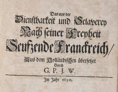 Bild Nr.1: 140-350 (Jurieu,P.).: (Alte Drucke, Handschriften und Theologie)