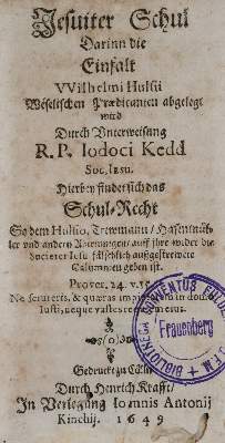 Bild Nr.1: 140-358 Kedd,J.: (Alte Drucke, Handschriften und Theologie)
