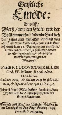 Bild Nr.1: 140-359 Kellen,L.: (Alte Drucke, Handschriften und Theologie)