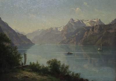 Bild Nr.4: 140-3780 Alpenlandschaften,: (Künstlergraphik)