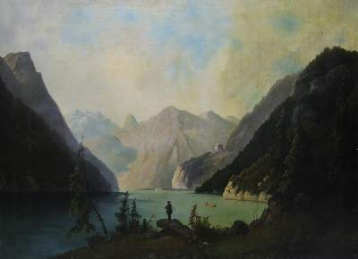 Bild Nr.6: 140-3780 Alpenlandschaften,: (Künstlergraphik)