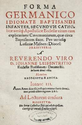 Bild Nr.1: 140-399 Leisentritt,J.: (Alte Drucke, Handschriften und Theologie)