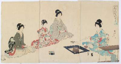 Bild Nr.1: 140-4148 Chikanobu, Hashimoto: (Künstlergraphik, Japan)