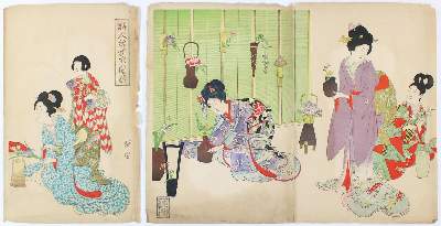Bild Nr.2: 140-4148 Chikanobu, Hashimoto: (Künstlergraphik, Japan)