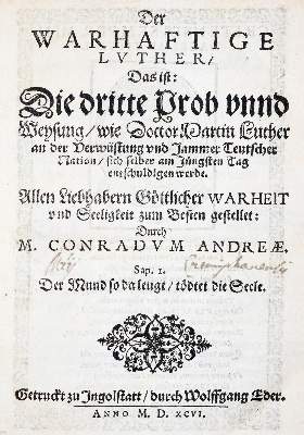 Bild Nr.1: 140-415 Andreae,C. (d.i. C.Vetter).: (Luther)