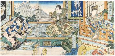 Bild Nr.1: 140-4157 Hokuei, Shunbaisai: (Künstlergraphik, Japan)