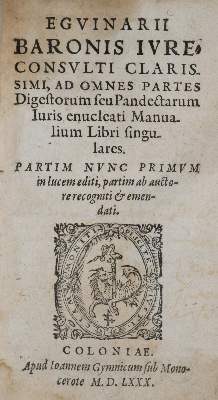 Bild Nr.1: 140-42 Baron,E.: (Alte Drucke, Handschriften und Theologie)