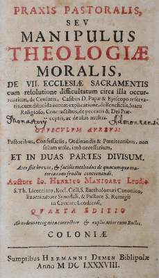 Bild Nr.1: 140-441 Manigart,J.H.: (Alte Drucke, Handschriften und Theologie)