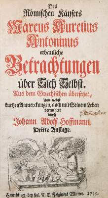 Bild Nr.1: 140-447 Marc Aurel.: (Alte Drucke, Handschriften und Theologie)