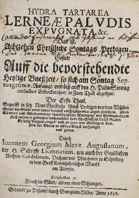 Bild Nr.1: 140-462 Merz,J.G.: (Alte Drucke, Handschriften und Theologie)