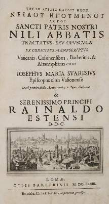 Bild Nr.1: 140-484 Nilus,A.: (Alte Drucke, Handschriften und Theologie)