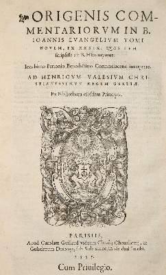 Bild Nr.1: 140-493 Origenis: (Alte Drucke, Handschriften und Theologie)
