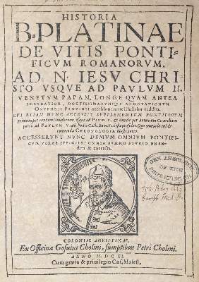 Bild Nr.1: 140-497 Platina,B. (d.i. B.Sacchi).: (Päpste)