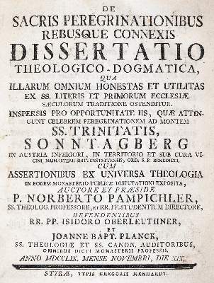 Bild Nr.1: 140-498 Pampichler,N.: (Alte Drucke, Handschriften und Theologie)