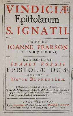 Bild Nr.1: 140-502 Pearson,J.: (Alte Drucke, Handschriften und Theologie)