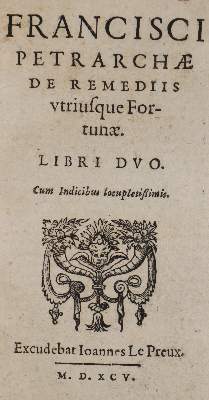 Bild Nr.1: 140-506 Petrarca,F.: (Alte Drucke, Handschriften und Theologie)