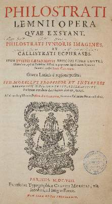 Bild Nr.1: 140-513 Philostratus,F.: (Alte Drucke, Handschriften und Theologie)