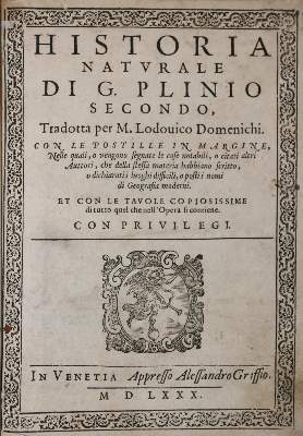 Bild Nr.1: 140-520 Plinius,C.C.S.: (Alte Drucke, Handschriften und Theologie)