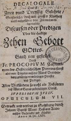 Bild Nr.1: 140-532 Prokop von Templin,F.: (Alte Drucke, Handschriften und Theologie)