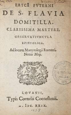 Bild Nr.1: 140-538 Puteanus,E.: (Alte Drucke, Handschriften und Theologie)