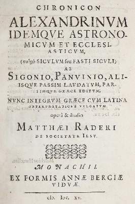 Bild Nr.1: 140-541 Rader,M.: (Alte Drucke, Handschriften und Theologie)