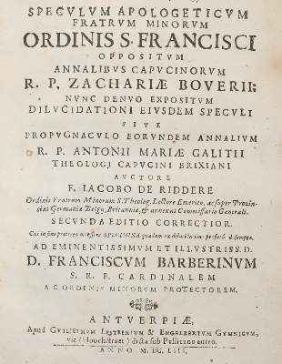 Bild Nr.1: 140-549 Riddere,J.de.: (Alte Drucke, Handschriften und Theologie)