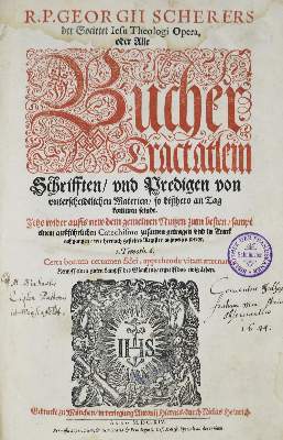Bild Nr.1: 140-576 Scherer,G.: (Alte Drucke, Handschriften und Theologie)