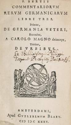 Bild Nr.1: 140-58 Bertius,P.: (Alte Drucke, Handschriften und Theologie)