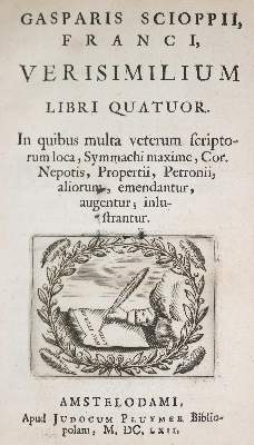 Bild Nr.1: 140-586 Schoppe,C.: (Alte Drucke, Handschriften und Theologie)