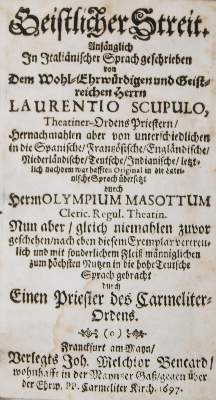 Bild Nr.1: 140-596 Scupoli,L.: (Alte Drucke, Handschriften und Theologie)