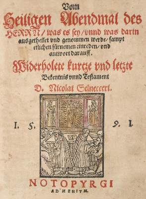 Bild Nr.1: 140-601 Selnecker,N.: (Alte Drucke, Handschriften und Theologie)