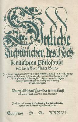 Bild Nr.1: 140-602 Seneca,L.A.: (Alte Drucke, Handschriften und Theologie)
