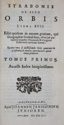 Bild Nr.1: 140-624 Strabo (von Amasia).: (Alte Drucke, Handschriften und Theologie)