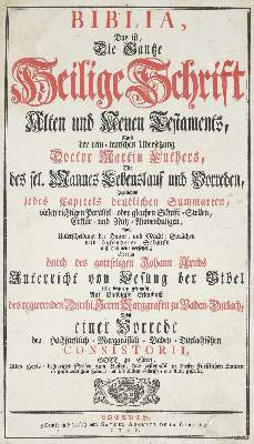 Bild Nr.1: 140-63 Biblia germanica.: (Bibeln)