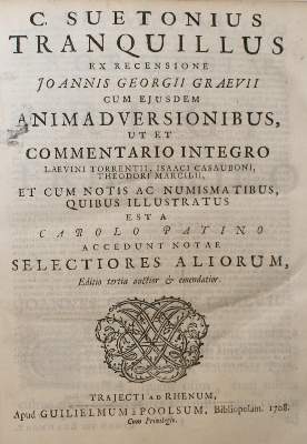 Bild Nr.1: 140-632 Suetonius,T.C.: (Alte Drucke, Handschriften und Theologie)