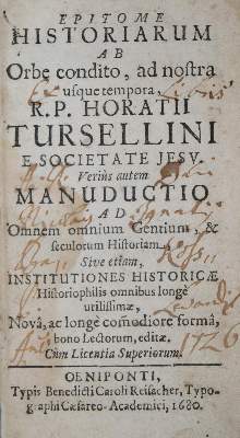 Bild Nr.1: 140-659 Torsellini,O.: (Alte Drucke, Handschriften und Theologie)