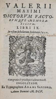 Bild Nr.1: 140-666 Valerius,M.: (Alte Drucke, Handschriften und Theologie)