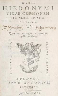 Bild Nr.1: 140-676 Vida,M.G.: (Alte Drucke, Handschriften und Theologie)