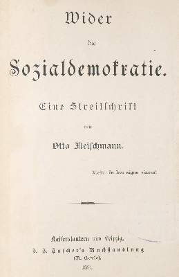 Bild Nr.1: 140-732 Fleischmann,O.: (Sozialismus)