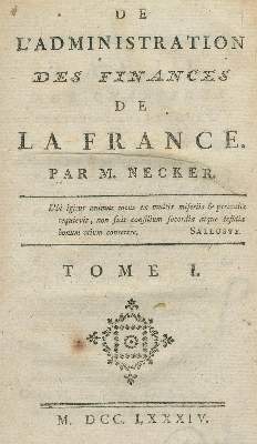 Bild Nr.1: 140-735 Necker,J.: (Wirtschaft, Frankreich)