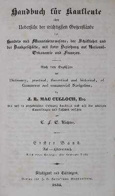 Bild Nr.1: 140-737 McCulloch,J.R.: (Wirtschaft)