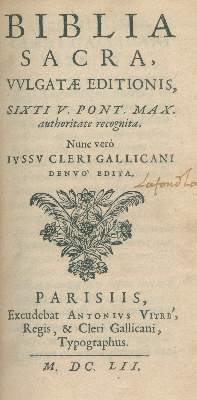 Bild Nr.1: 140-74 Biblia latina.: (Bibeln)