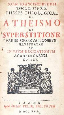 Bild Nr.1: 140-759 Buddeus,J.F.: (Grenzwissenschaften und Okkultismus)