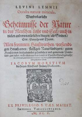 Bild Nr.1: 140-768 Lemnius,L.: (Grenzwissenschaften und Okkultismus)