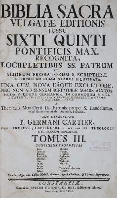 Bild Nr.1: 140-77 Biblia latino-germanica.: (Bibeln)