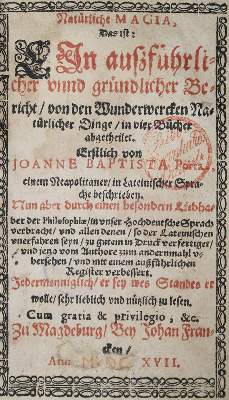 Bild Nr.1: 140-772 Porta,J.B.della.: (Grenzwissenschaften und Okkultismus)