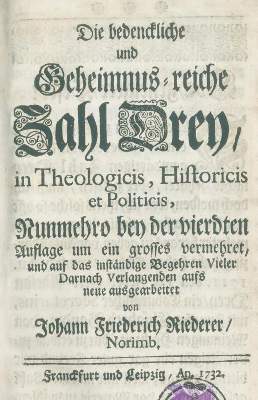 Bild Nr.1: 140-773 Riederer,J.F.: (Grenzwissenschaften und Okkultismus)