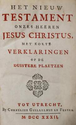 Bild Nr.1: 140-78 Biblia neerlandica.: (Bibeln)