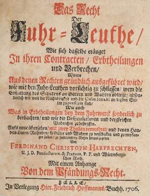 Bild Nr.1: 140-801 Harpprecht,F.C.: (Juridica und Kriminologie)