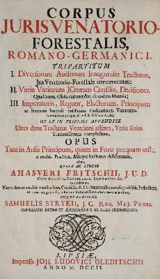 Bild Nr.1: 140-802 Fritsch,A.: (Juridica und Kriminologie, Jagd)